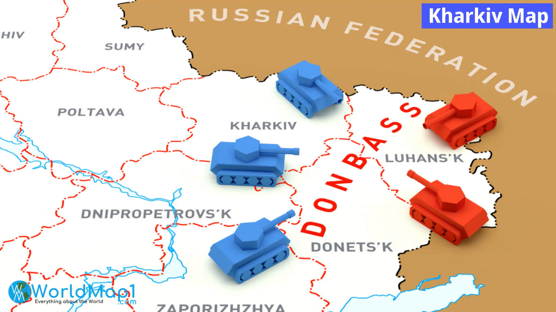 Kharkiv Map Donbass